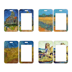 Air ID Name Card Cover Oil Painting Student Bus Business Card Cover