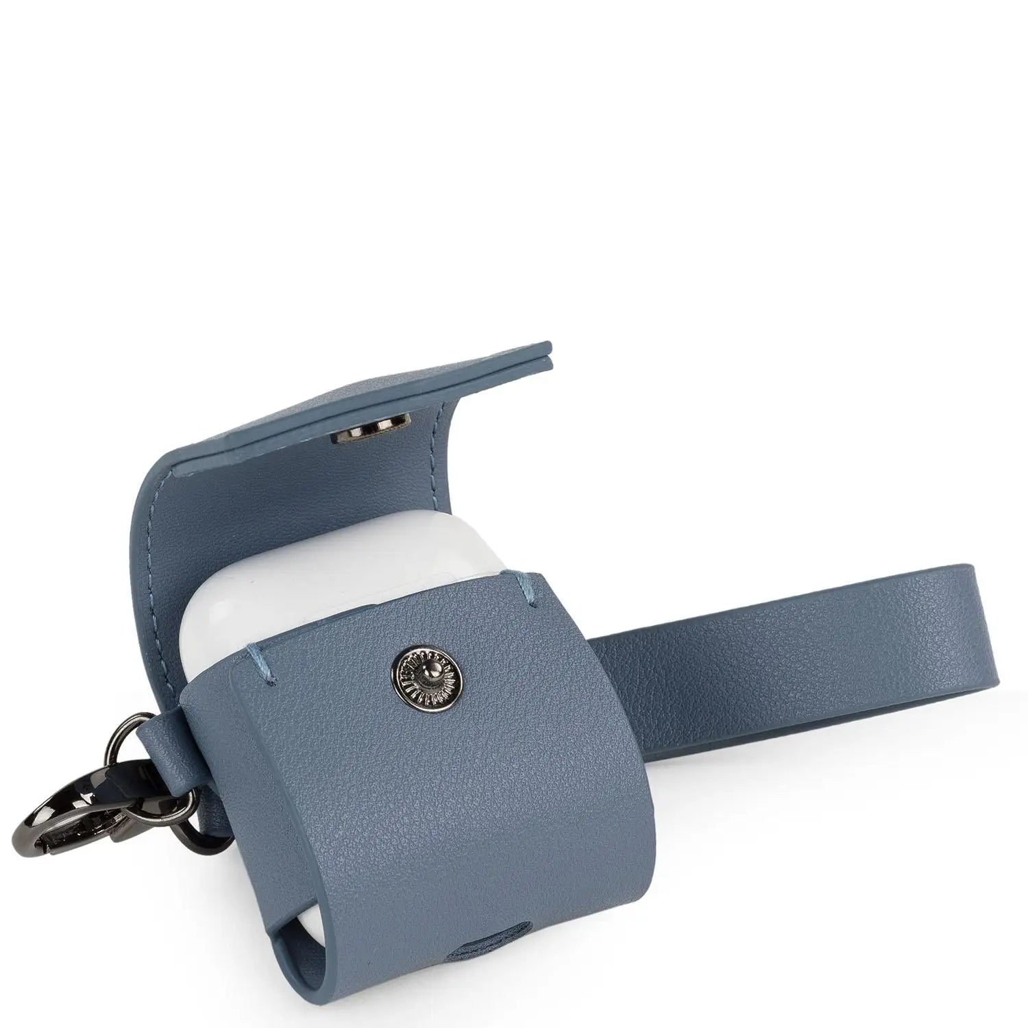 Air Pods Leather Case with 2 in 1 Keychain - Protector Wireless Headset Case
