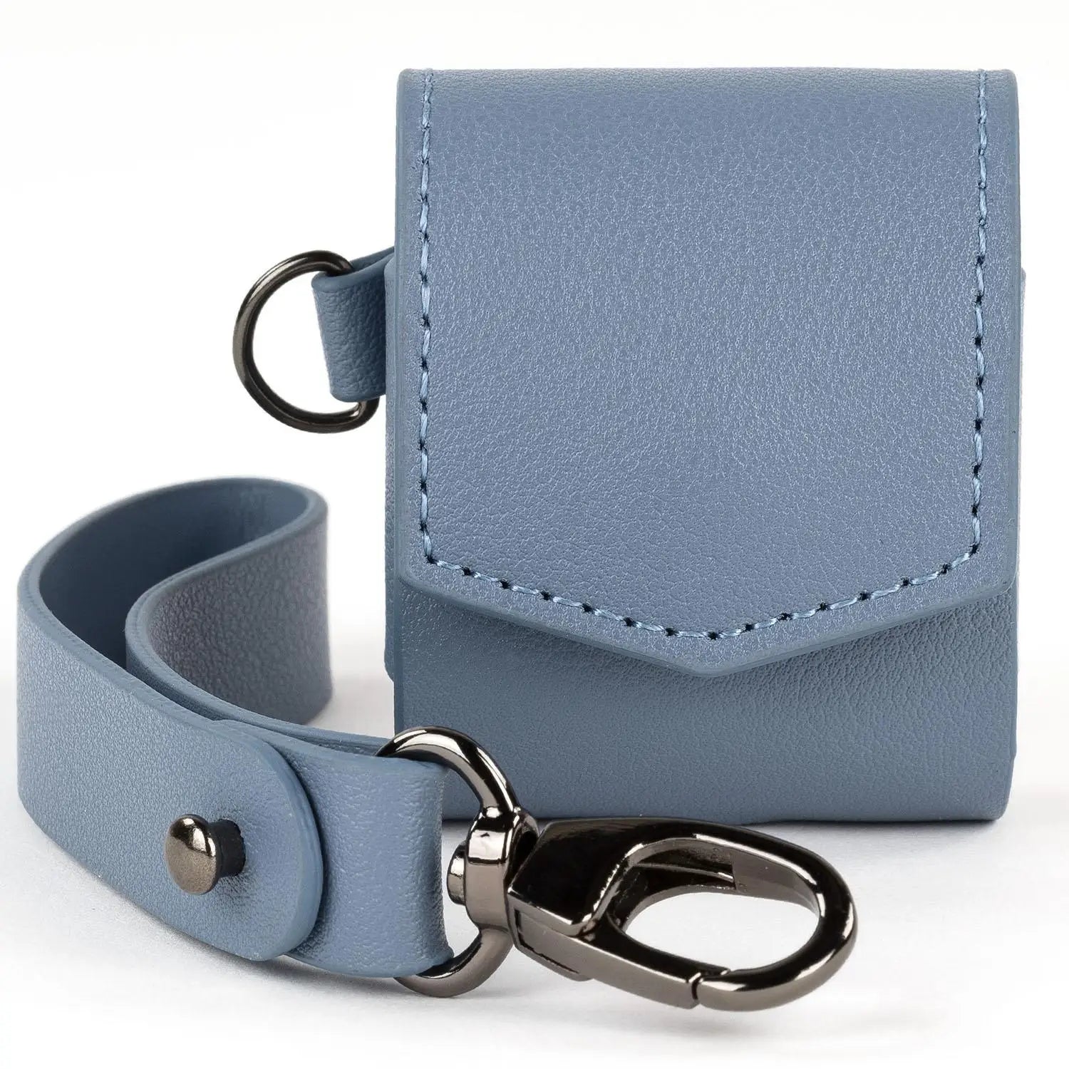 Air Pods Leather Case with 2 in 1 Keychain - Protector Wireless Headset Case
