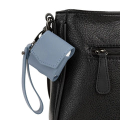 Air Pods Leather Case with 2 in 1 Keychain - Protector Wireless Headset Case
