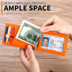 Airtag Wallet RFID Wallet Men Money Clip Slim Short Man Change Purse