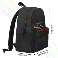 Airwolf Helicopter Grid Backpack Large Capacity Portable Shopping Bag
