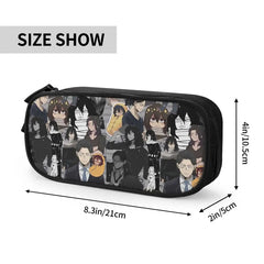 Aizawa Shota Collage Pen Box Student School Anime Zipper Pen Bag