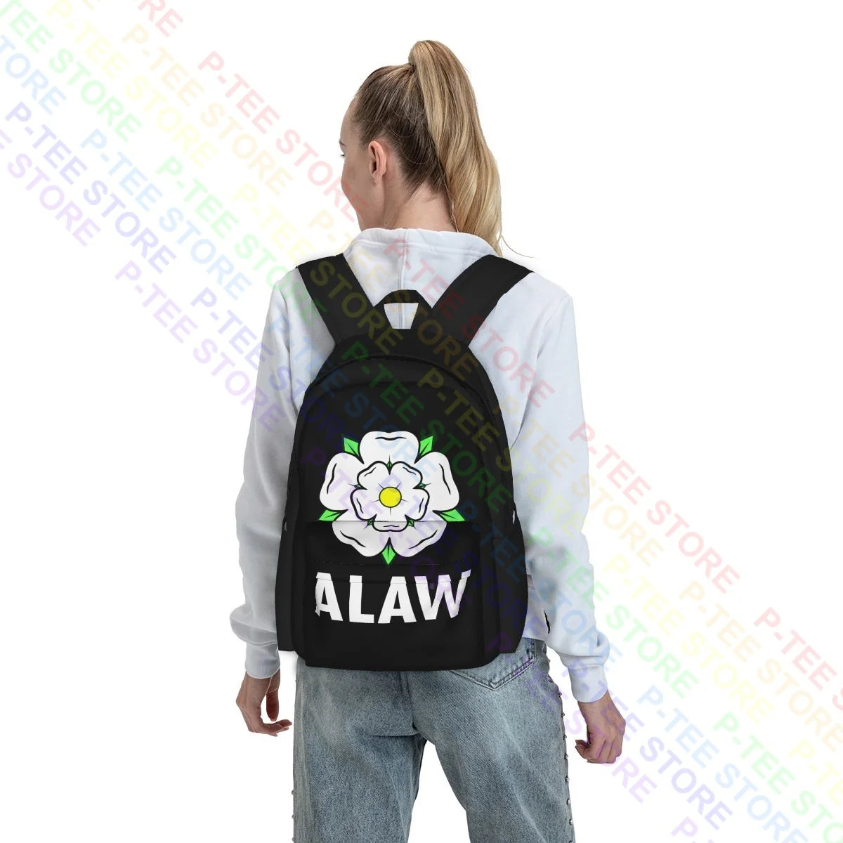 All Leeds Aren't We United Utd Yorkshire Rose Terraces Large Capacity Backpack