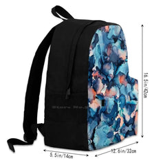 Alcohol Ink Painting Travel Laptop Bagpack - Love Mood Ink