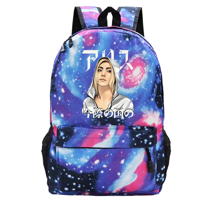 Alice In Borderland Kids School Backpack Anime Bags
