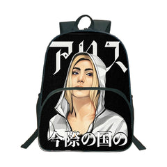 Alice In Borderland SchoolBags Student Backpacks Boys Girls Laptop Bags