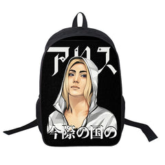 Alice In Borderland USB Backpacks Men Women Travel Laptop Shoulder Bags
