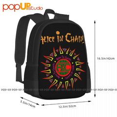 Alice In Chains Backpack Large Capacity Vintage Creative Personalised Multi-func