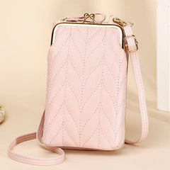 Alirattan Mini Messenger Small Bag Vertical Shoulder Bag Long Wallet