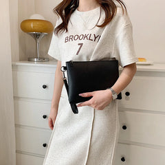 Alirattan PU Leather Envelope Bags for Women Clutch Retro Casual