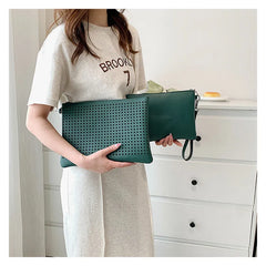 Alirattan PU Leather Envelope Bags for Women Clutch Retro Casual