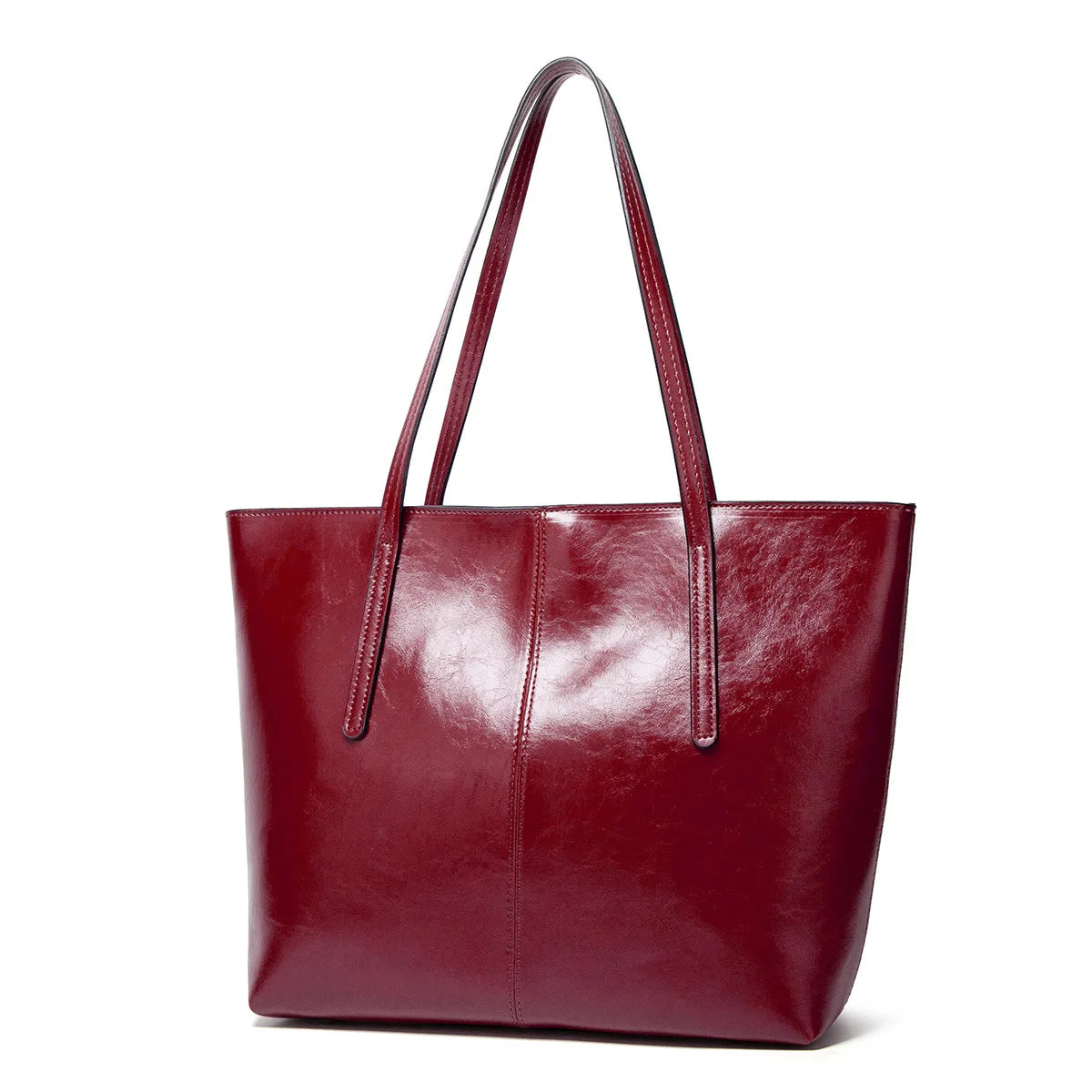 Large Capacity Leather Women's Shoulder Bags Retro Handbags High Europe Tote Bag