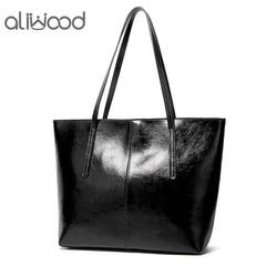 Large Capacity Leather Women's Shoulder Bags Retro Handbags High Europe Tote Bag