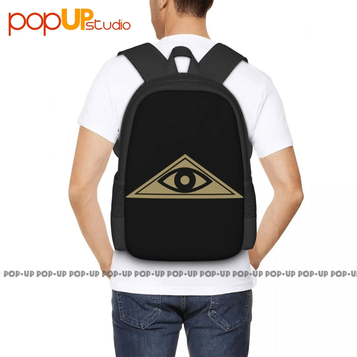 All Seeing Eye Retro Bike Car Masonic Backpack Hot Shoe Bag