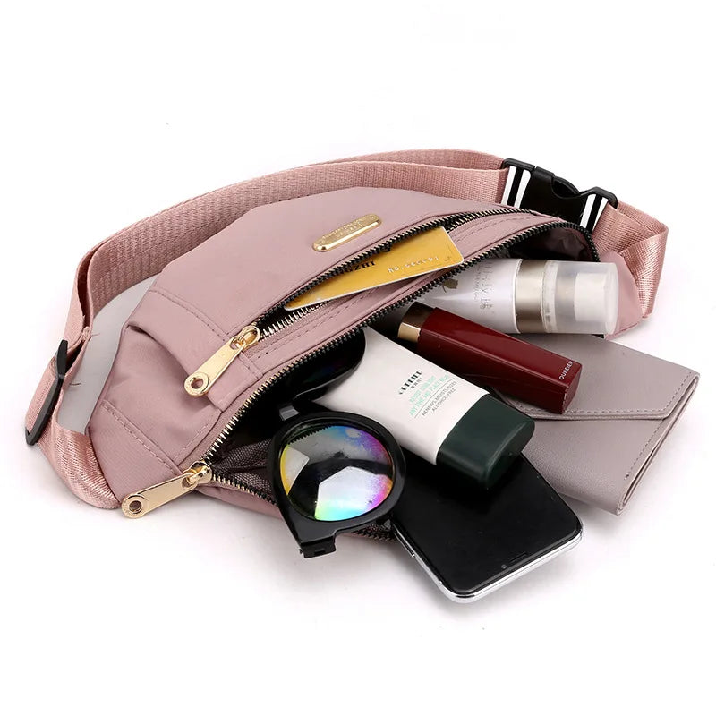 Canvas Waist Bag For Women Shoulder Crossbody Chest Bags