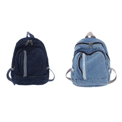 Denim Daypack School Bag for Women Girls