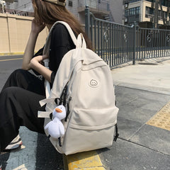 Harajuku Small Backpacks for Women Waterproof Nylon School Bags