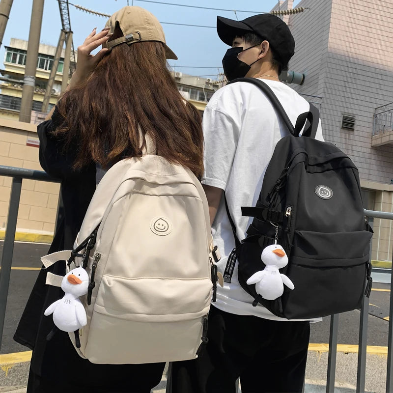 Harajuku Small Backpacks for Women Waterproof Nylon School Bags