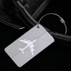 Aluminum Luggage Tag Travel Baggage Airplane Tag Name Address Label