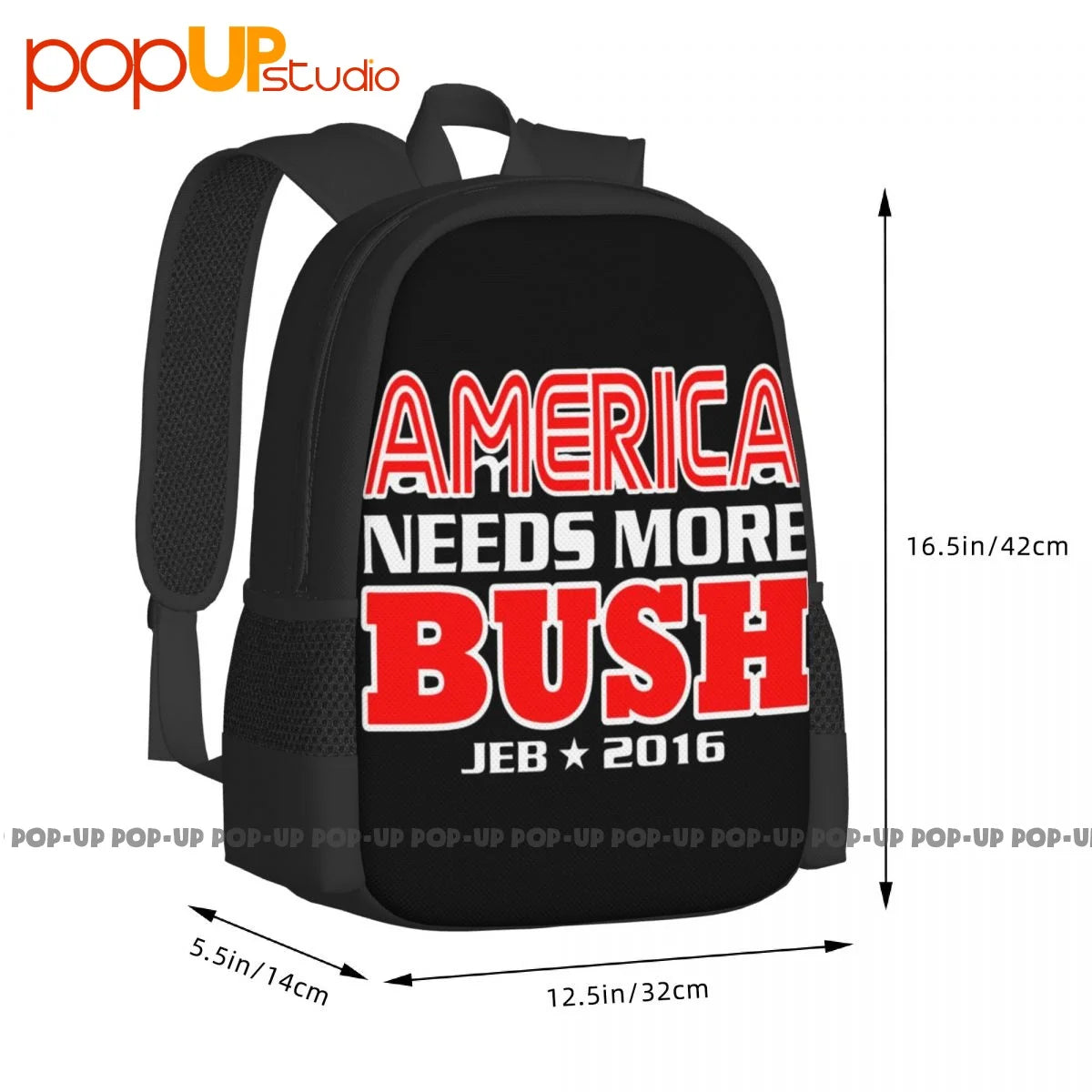 Jeb Bush Backpack Large Capacity Travel Schoolbag Sports Bag