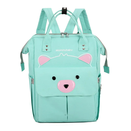 Amiqi Diaper Bag Waterproof Large Capacity Mommy Backpack