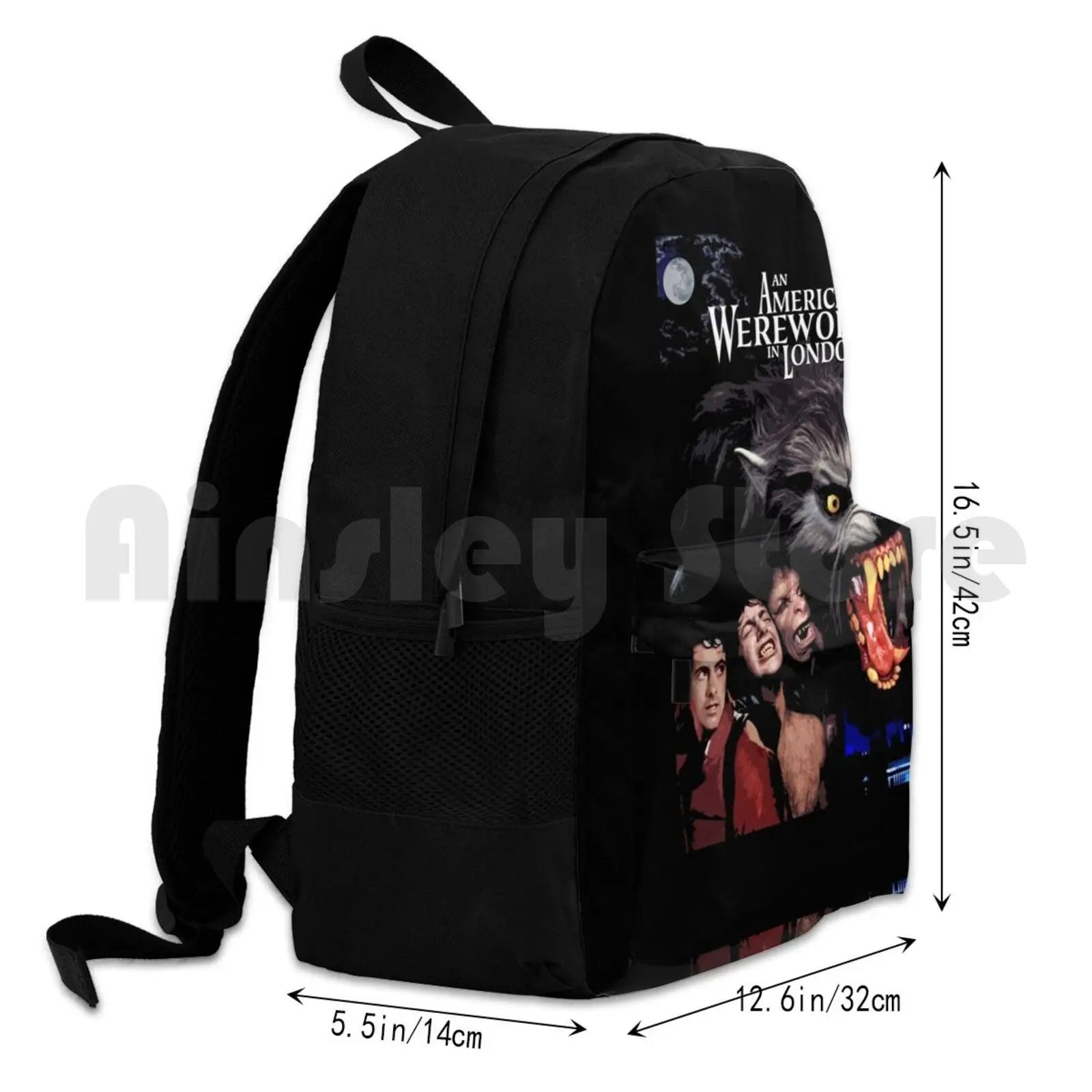 Werewolf Outdoor Hiking Backpack 80s Horror Movies