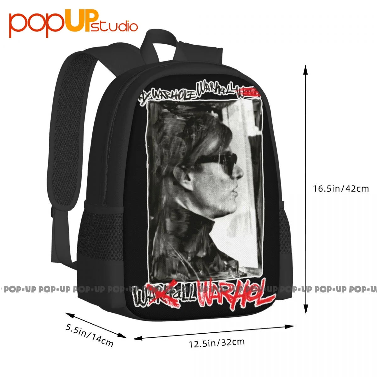 Andy Warhol Pop Art Backpack Large Capacity Travel Beach Bag