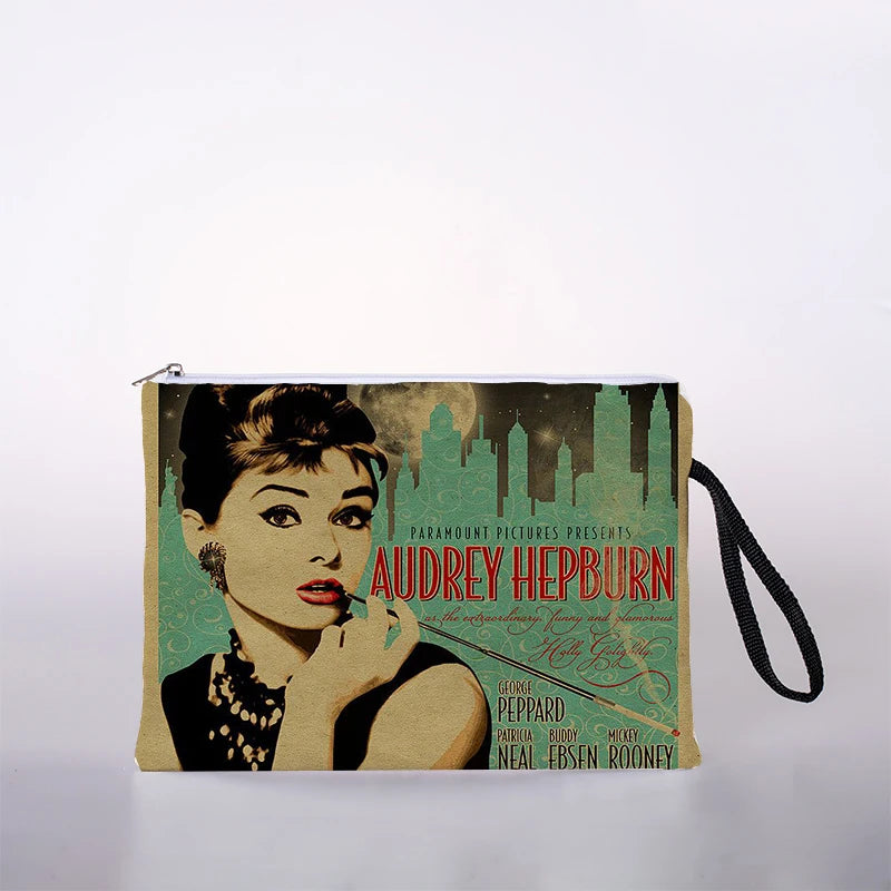 Angel Hepburn Printing Cosmetic Bag Ladies Cosmetic Storage Bag