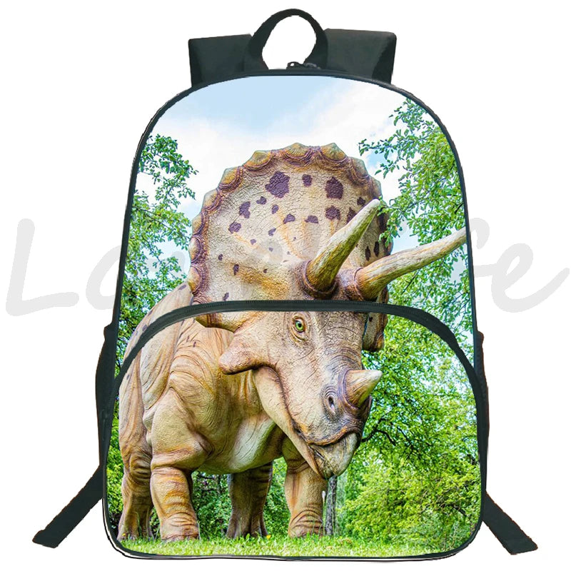 Dinosaur Backpack for Boy Girl School Bag Kids Rucksack 16 Inch Bookbag