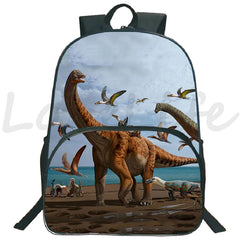 Dinosaur Backpack for Boy Girl School Bag Kids Rucksack 16 Inch Bookbag
