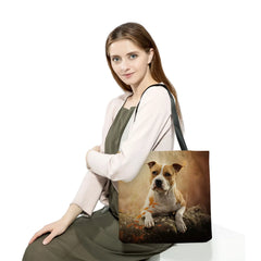 Dog Printed Handbag Eco Friendly Women Shoulder Bag