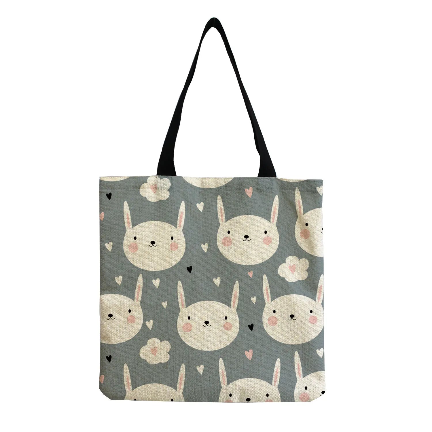 Panda Printed Cartoon Women Shoulder Bag Eco-Friendly Foldable Shopping Tote