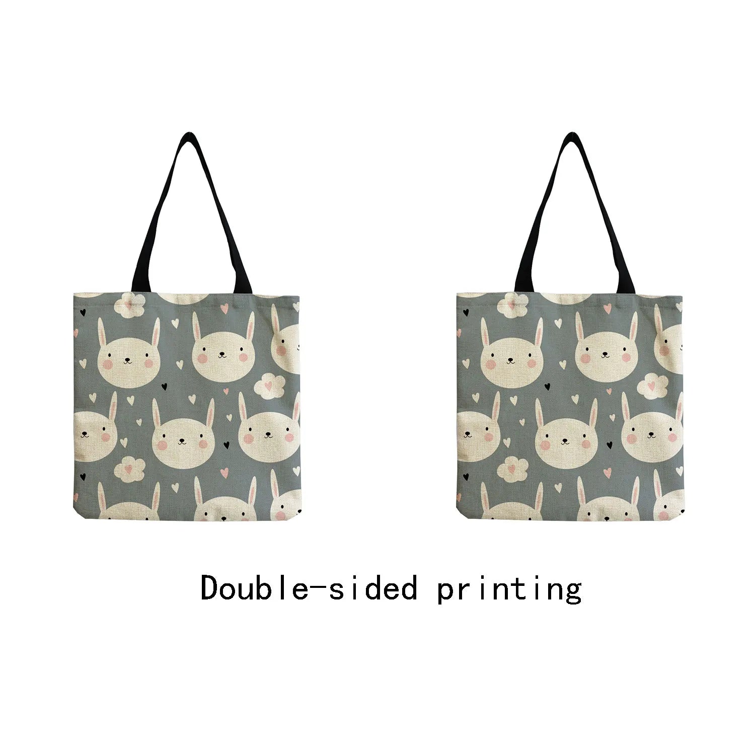 Panda Printed Cartoon Women Shoulder Bag Eco Friendly Foldable Shopping Tote