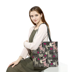 Panda Printed Cartoon Women Shoulder Bag Eco Friendly Foldable Shopping Tote