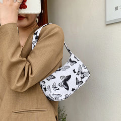 Vintage Animal Print Shoulder Bag Small Purse