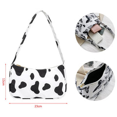 Vintage Animal Print Shoulder Bag Small Purse