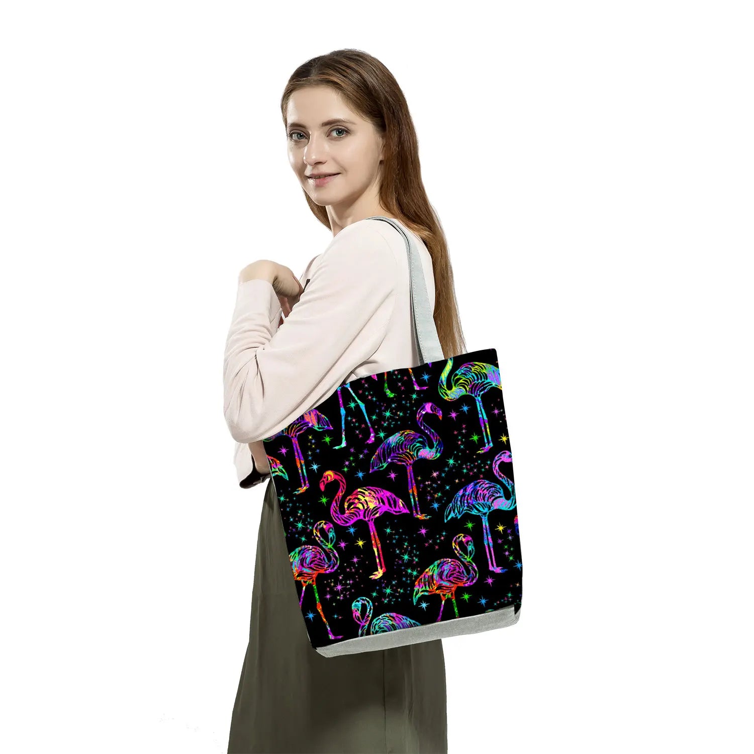 Leopard Print Shoulder Bag for Women, High Capacity Tote Bag for Travel, Beach