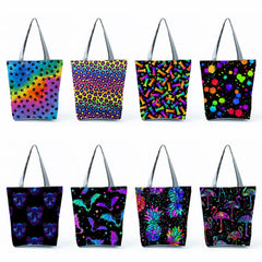 Leopard Print Shoulder Bag for Women, High Capacity Tote Bag for Travel, Beach