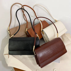 Animal Prints Shoulder Bag PU Leather Female Underarm Bag
