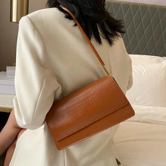 Animal Prints Shoulder Bag PU Leather Female Underarm Bag