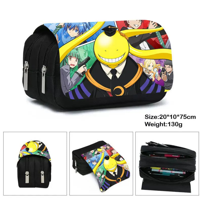 Anime Assassination Classroom Pencil Bag Multifunctional Pencil Case
