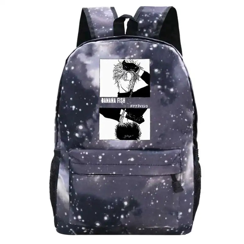 Anime Banana Fish Casual Backpack Women Travel Bag Student School Bag