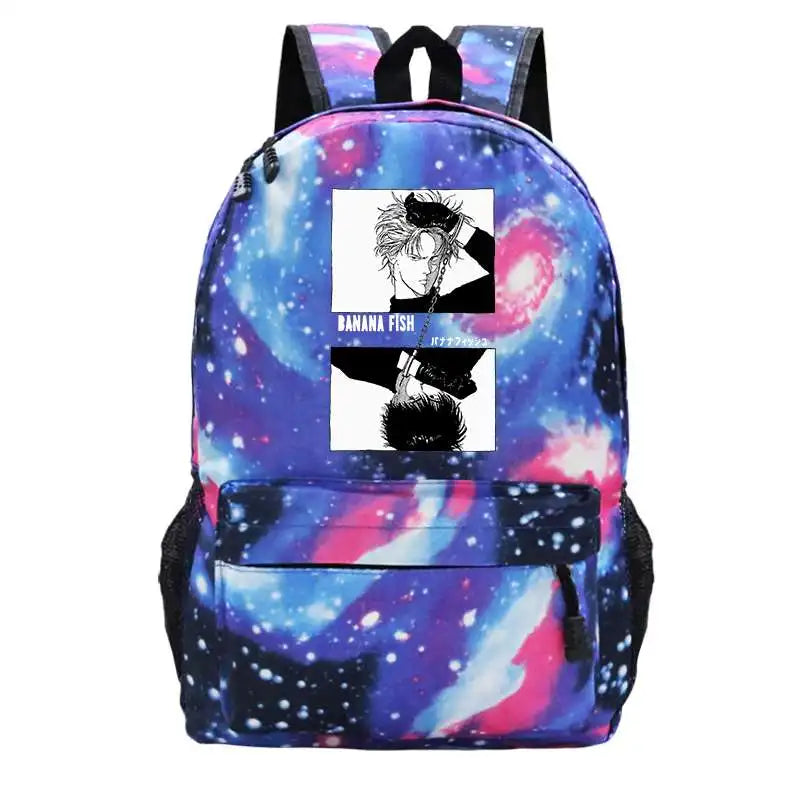 Anime Banana Fish Casual Backpack Women Travel Bag Student School Bag