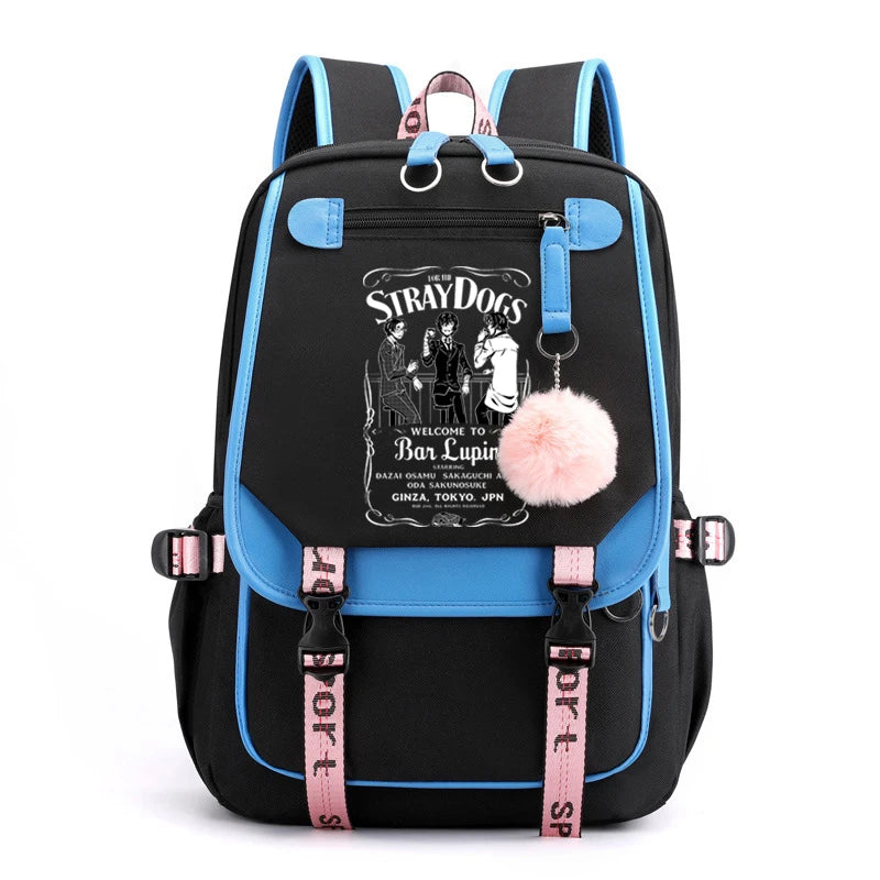 Bungou Stray Dogs Backpack Student School Bag Teenager Bookbag Men Women Rucksac
