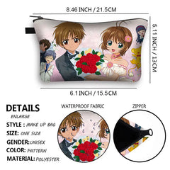 Cardcaptor Sakura Clow Cosmetic Case Makeup Bag for Travel