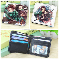 Demon Slayer: Kimetsu no Yaiba Short PU Leather Wallet Tanjirou/Nezuko/ Zenitsu