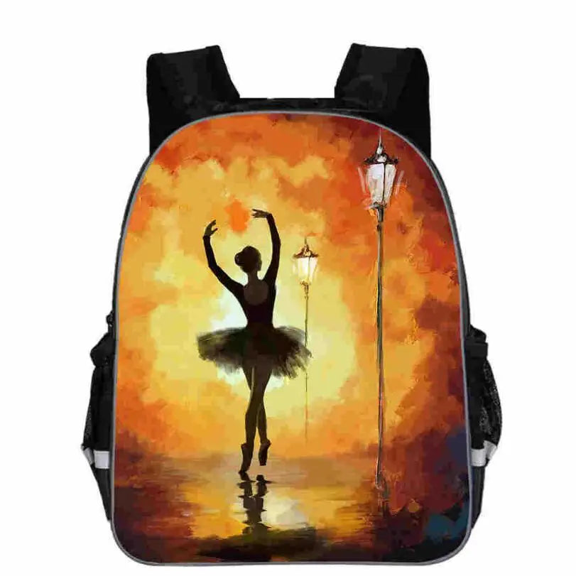 Anime Character Ballet Printing Backpack for Teenagers