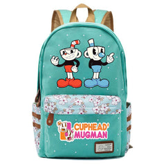 Anime Cuphead Teenger Zipper Packsack Casual Backpack Unisex Student