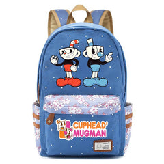Anime Cuphead Teenger Zipper Packsack Casual Backpack Unisex Student